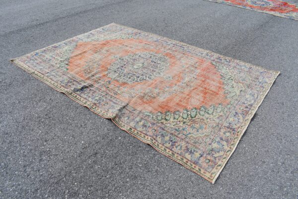 6.4 ft. x 9.6 ft. Vintage Turkish Rug TR01267 Image 3