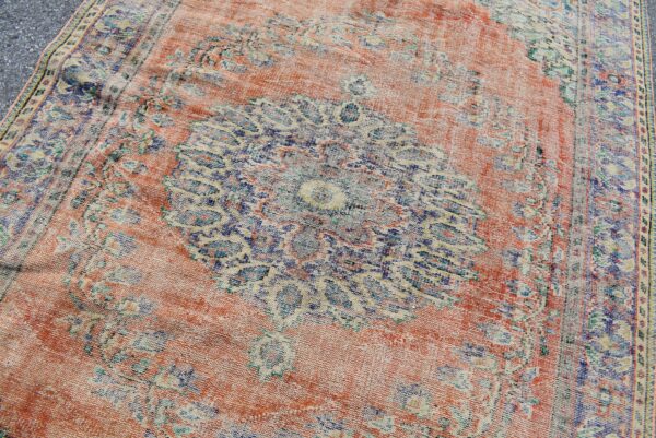 6.4 ft. x 9.6 ft. Vintage Turkish Rug TR01267 Image 5