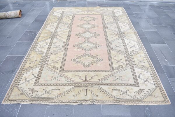 6.4 ft. x 9.6 ft. Vintage Turkish Rug TR01687 Image 2