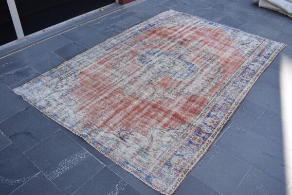5.3 ft. x 7.7 ft. Vintage Turkish Rug TR01887 Image 1