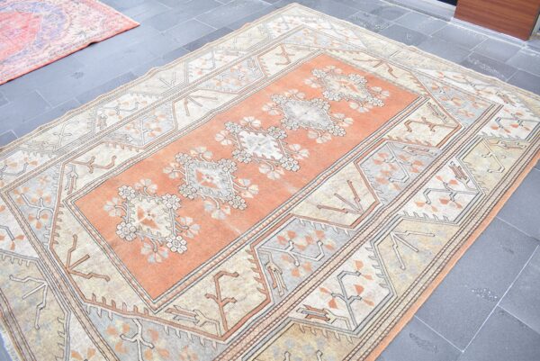 6.2 ft. x 9.8 ft. Vintage Turkish Rug TR01937 Image 4