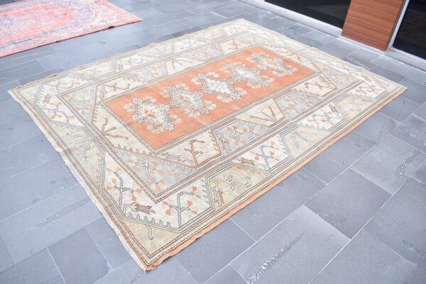 6.2 ft. x 9.8 ft. Vintage Turkish Rug TR01937 Image 1