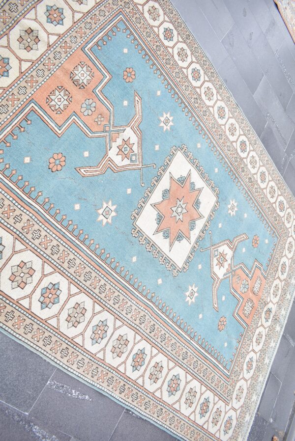 6.6 ft. x 9.2 ft. Vintage Turkish Rug TR02037 Image 4