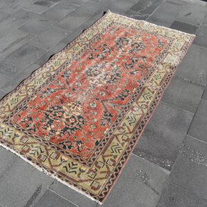 3.7 ft. x 6.9 ft. Vintage Turkish Rug TR02187 Image 1