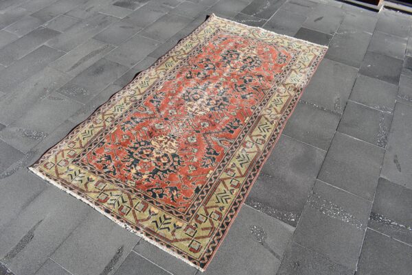 3.7 ft. x 6.9 ft. Vintage Turkish Rug TR02187 Image 1
