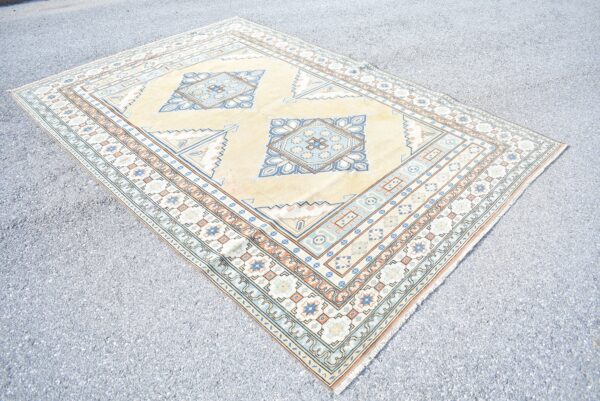 6.6 ft. x 9.5 ft. Vintage Turkish Rug TR02387 Image 3