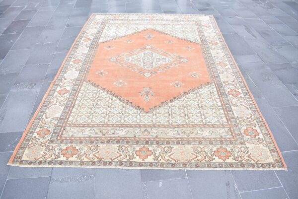 6.4 ft. x 9.2 ft. Vintage Turkish Rug TR02407 Image 2