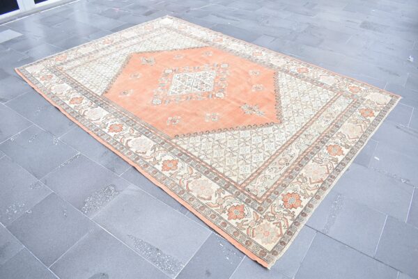 6.4 ft. x 9.2 ft. Vintage Turkish Rug TR02407 Image 3