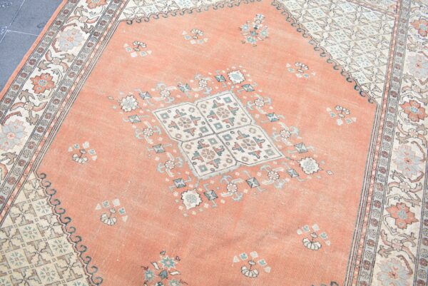6.4 ft. x 9.2 ft. Vintage Turkish Rug TR02407 Image 5