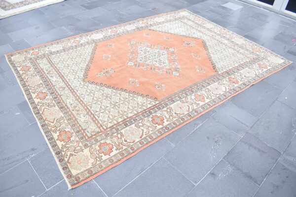 6.4 ft. x 9.2 ft. Vintage Turkish Rug TR02407 Image 1