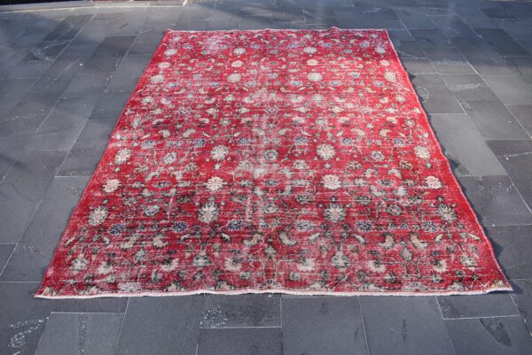 6.3 ft. x 8.9 ft. Vintage Turkish Rug TR02597 Image 2