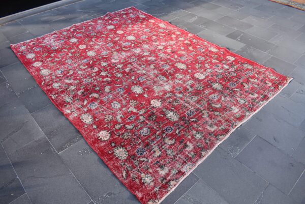 6.3 ft. x 8.9 ft. Vintage Turkish Rug TR02597 Image 3