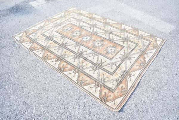 5.3 ft. x 7.1 ft. Vintage Turkish Rug TR04037 Image 3