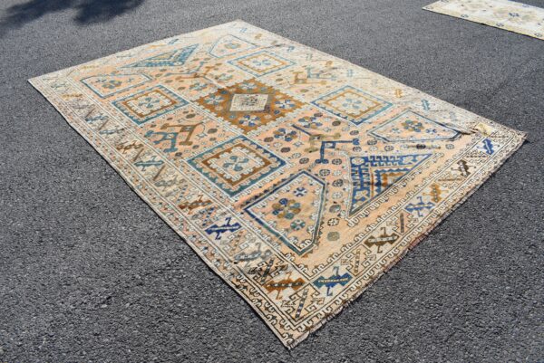 6.5 ft. x 9.1 ft. Vintage Turkish Rug TR04247 Image 3