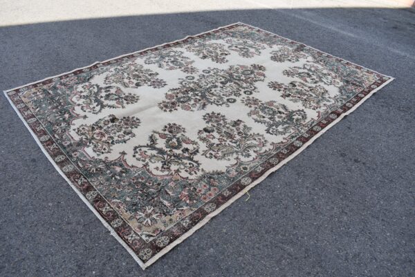7.1 ft. x 10.6 ft. Vintage Turkish Rug TR04447 Image 3