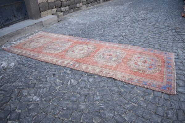 4.3 ft. x 11.8 ft. Vintage Turkish Rug TR04527 Image 4