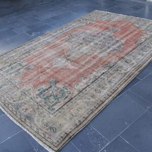 6.4 ft. x 10 ft. Vintage Turkish Rug TR04627 Image 1