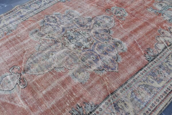 6.4 ft. x 10 ft. Vintage Turkish Rug TR04627 Image 5