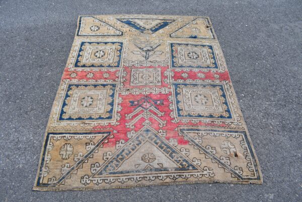 4 ft. x 5.2 ft. Vintage Turkish Rug TR04687 Image 2