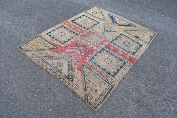 4 ft. x 5.2 ft. Vintage Turkish Rug TR04687 Image 1