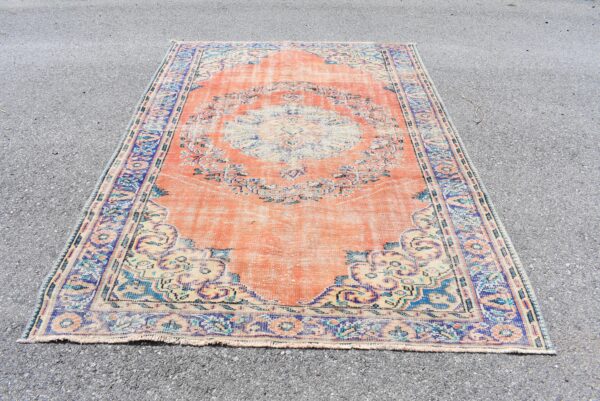 6.1 ft. x 8.9 ft. Vintage Turkish Rug TR04747 Image 2