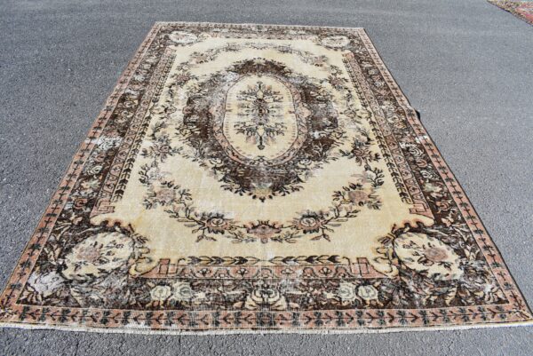 6.4 ft. x 10 ft. Vintage Turkish Rug TR04787 Image 2