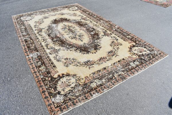6.4 ft. x 10 ft. Vintage Turkish Rug TR04787 Image 3