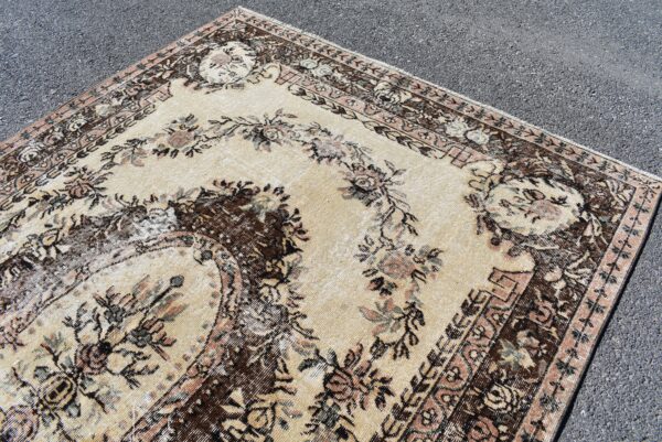 6.4 ft. x 10 ft. Vintage Turkish Rug TR04787 Image 4