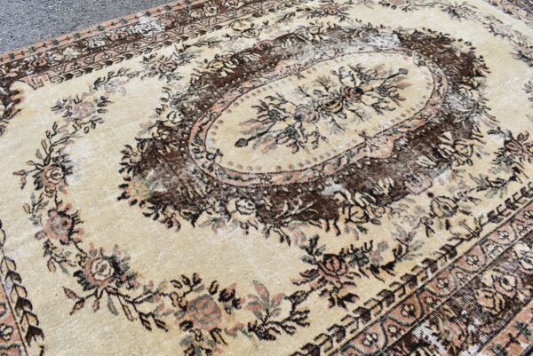 6.4 ft. x 10 ft. Vintage Turkish Rug TR04787 Image 5