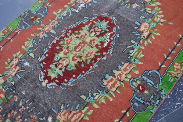 4.2 ft. x 8.9 ft. Vintage Turkish Rug TR04847 Image 5