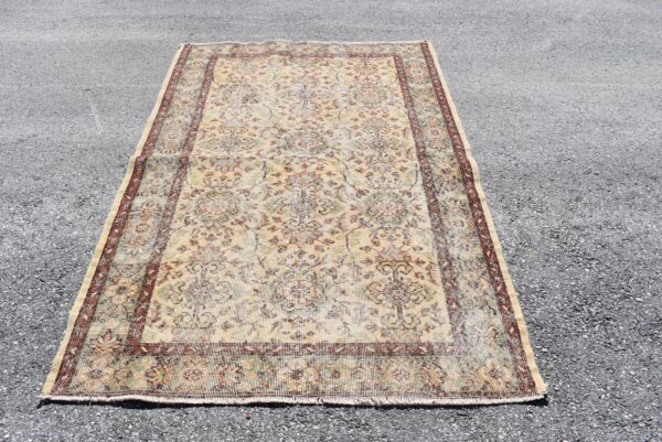 3.9 ft. x 6.7 ft. Vintage Turkish Rug TR05137 Image 2