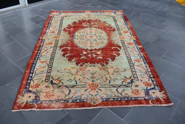 5.7 ft. x 9.1 ft. Vintage Turkish Rug TR05497 Image 2