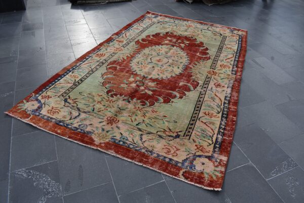 5.7 ft. x 9.1 ft. Vintage Turkish Rug TR05497 Image 1