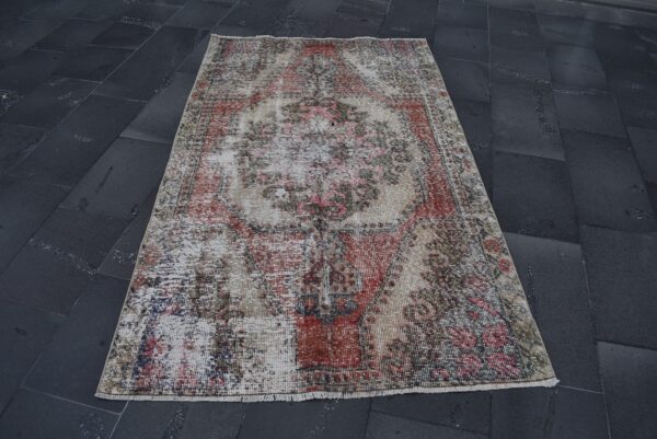 3.9 ft. x 6.7 ft. Vintage Turkish Rug TR05857 Image 2