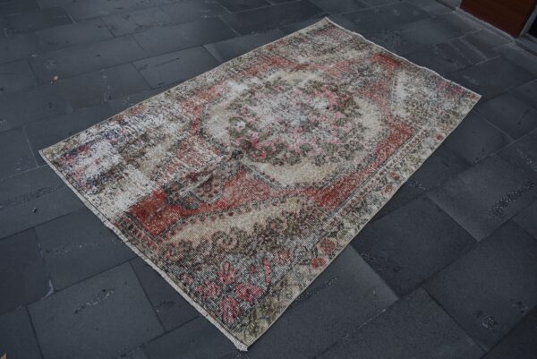 3.9 ft. x 6.7 ft. Vintage Turkish Rug TR05857 Image 1