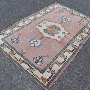 4.1 ft. x 6.4 ft. Vintage Turkish Rug TR06147 Image 1