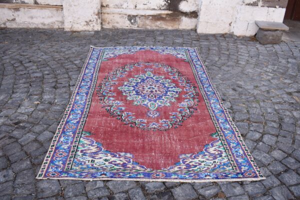 5.2 ft. x 9 ft. Vintage Turkish Rug TR06527 Image 2