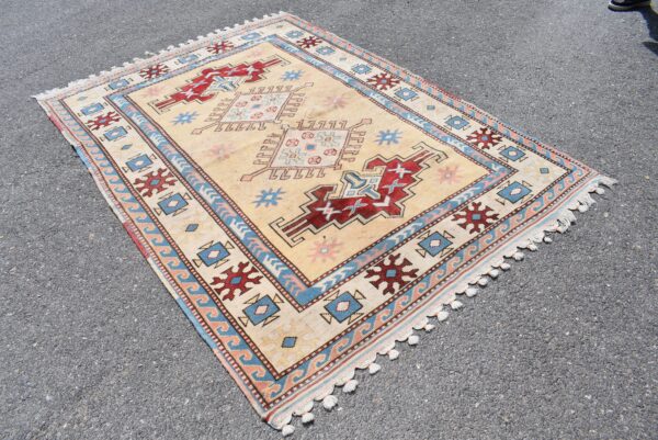 5 ft. x 7.2 ft. Vintage Turkish Rug TR06657 Image 3