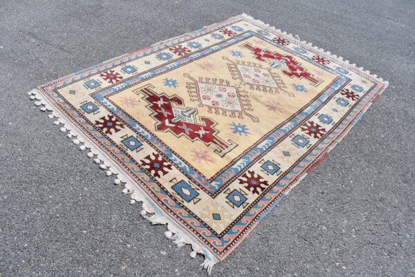 5 ft. x 7.2 ft. Vintage Turkish Rug TR06657 Image 1