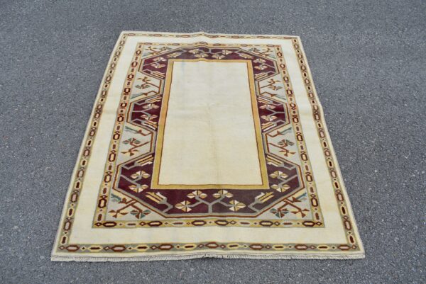 3.9 ft. x 4.9 ft. Vintage Turkish Rug TR07707 Image 2