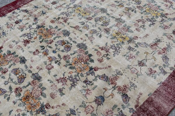6.4 ft. x 9.9 ft. Vintage Turkish Rug TR08777 Image 5