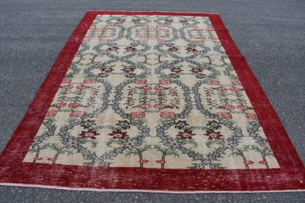 6.7 ft. x 10.1 ft. Vintage Turkish Rug TR08947 Image 2
