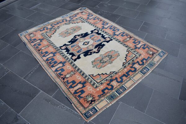 4.3 ft. x 5.8 ft. Vintage Turkish Rug TR09787 Image 3