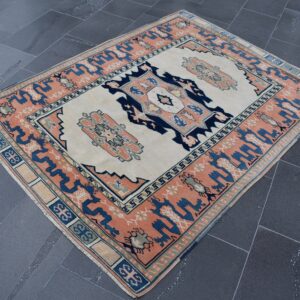 4.3 ft. x 5.8 ft. Vintage Turkish Rug TR09787 Image 1