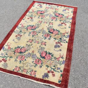 3.7 ft. x 6.6 ft. Vintage Turkish Rug TR10047 Image 1