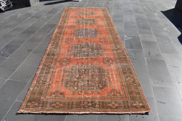 4.4 ft. x 12 ft. Vintage Turkish Rug TR10167 Image 2