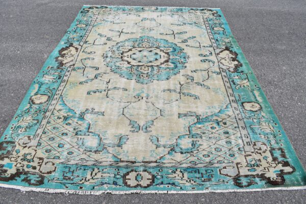 6.1 ft. x 9.2 ft. Vintage Turkish Rug TR10367 Image 3