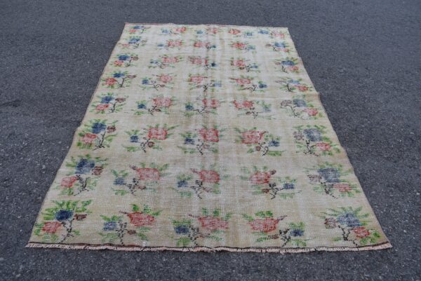 5.2 ft. x 8.1 ft. Vintage Turkish Rug TR10687 Image 2
