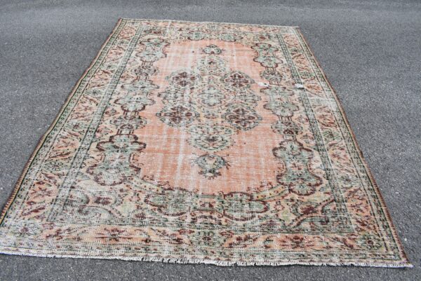 6.3 ft. x 8.9 ft. Vintage Turkish Rug TR10877 Image 2