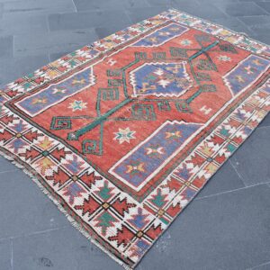 3.8 ft. x 5.9 ft. Vintage Turkish Rug TR11187 Image 1